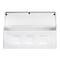 Architectural Mailboxes Architectural Mailboxes Wayland Contemporary Galvanized Steel Wall Mount White Mailbox 2689W-10 - alternate 5